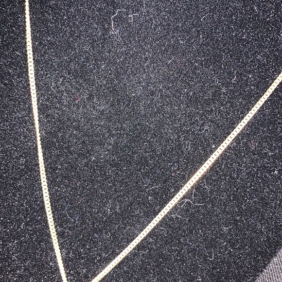 925 Silver gold plated Thin Cuban With Cross - Picture 5 of 5